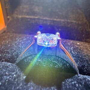BIG 2 CT VVS1 Moissanite, Mens Engagement Ring, S925 With White Gold Plating